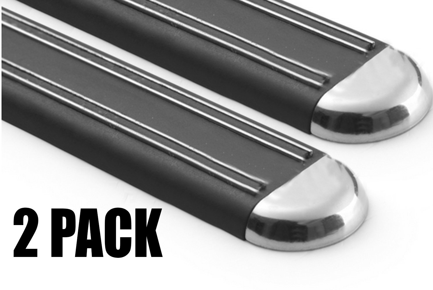 16" Hard Plastic 4 Pack Magnetic Knife Strip(Black)