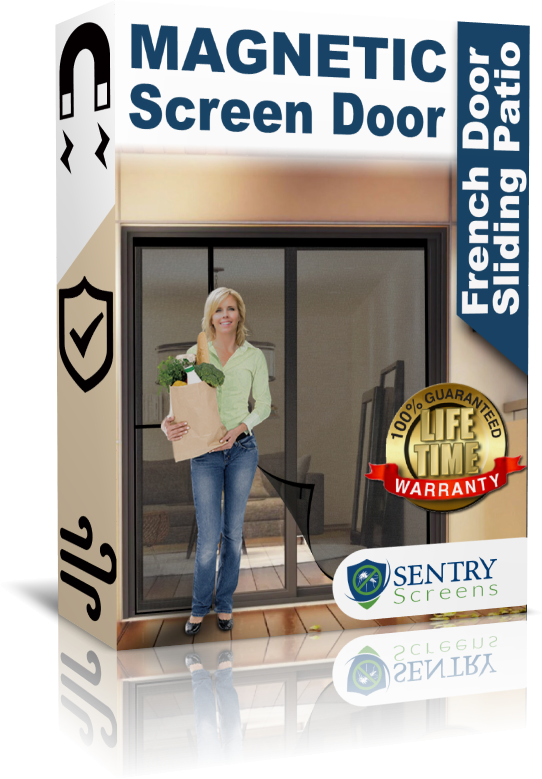 Magnetic Screen Door for French & sliding patio doors