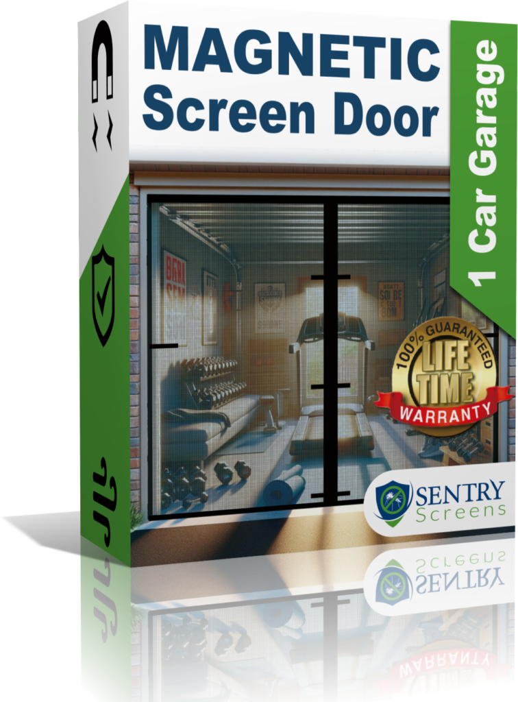 Magnetic Screen Door for 1 car garages