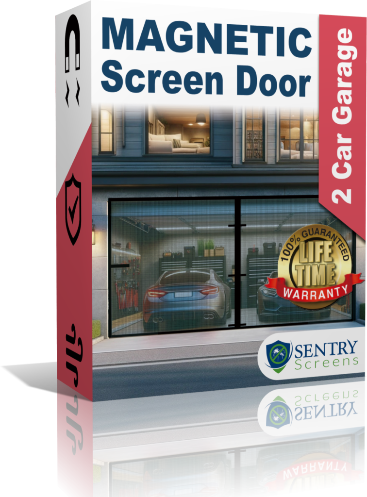 Magnetic Screen Door for 2 car garages